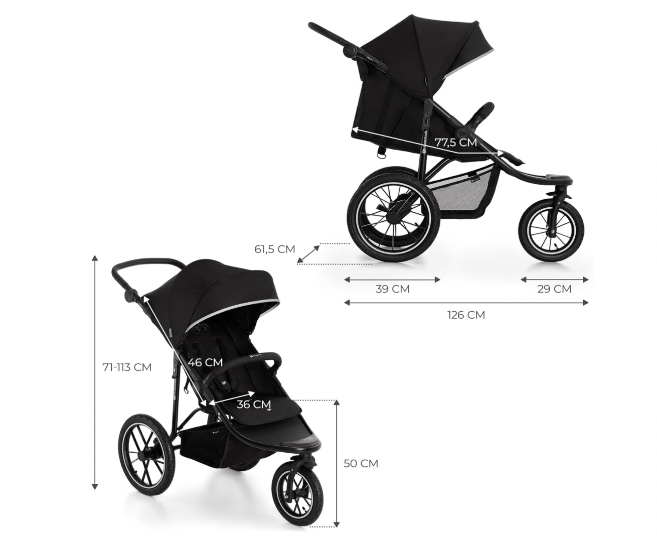 Running/ Outdoor Stroller - Sports Stroller Kinderkraft Helsi2